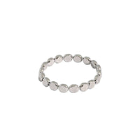 Geometry Oblate Bead 925 Sterling Silver Ring - KIAHMILLA