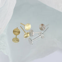 Geometry Round CNC Lathe 925 Sterling Silver Stud Earrings - KIAHMILLA
