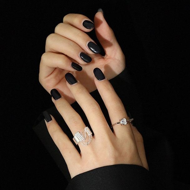 Geometry Square CZ 925 Sterling Silver Adjustable Ring - KIAHMILLA