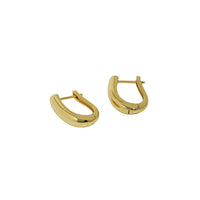 Geometry U Shape Fashion 925 Sterling Silver Hoop Earrings - KIAHMILLA