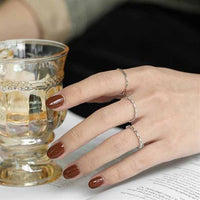 Gift CZ Simple 925 Sterling Silver Adjustable Ring - KIAHMILLA