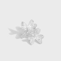 Gift Lucky Clover Flower 925 Sterling Silver Non-Pierced Earring(Single) - KIAHMILLA