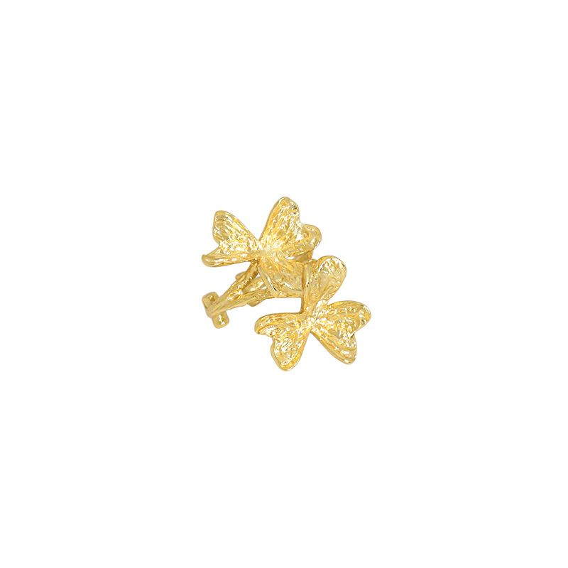 Gift Lucky Clover Flower 925 Sterling Silver Non-Pierced Earring(Single) - KIAHMILLA