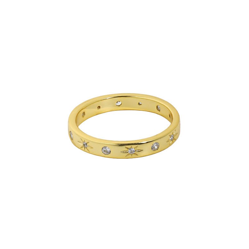 Girl CZ Stars Shining 925 Sterling Silver Ring - KIAHMILLA
