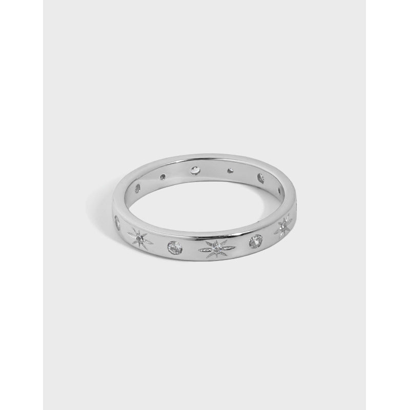 Girl CZ Stars Shining 925 Sterling Silver Ring - KIAHMILLA