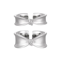 Girl Fashion Bow-knot 925 Sterling Silver Adjustable Ring - KIAHMILLA