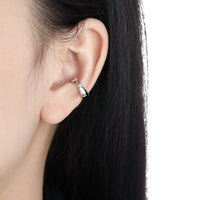 Girl Fashion Knot 925 Sterling Silver Non-Pierced Earring(Single) - KIAHMILLA