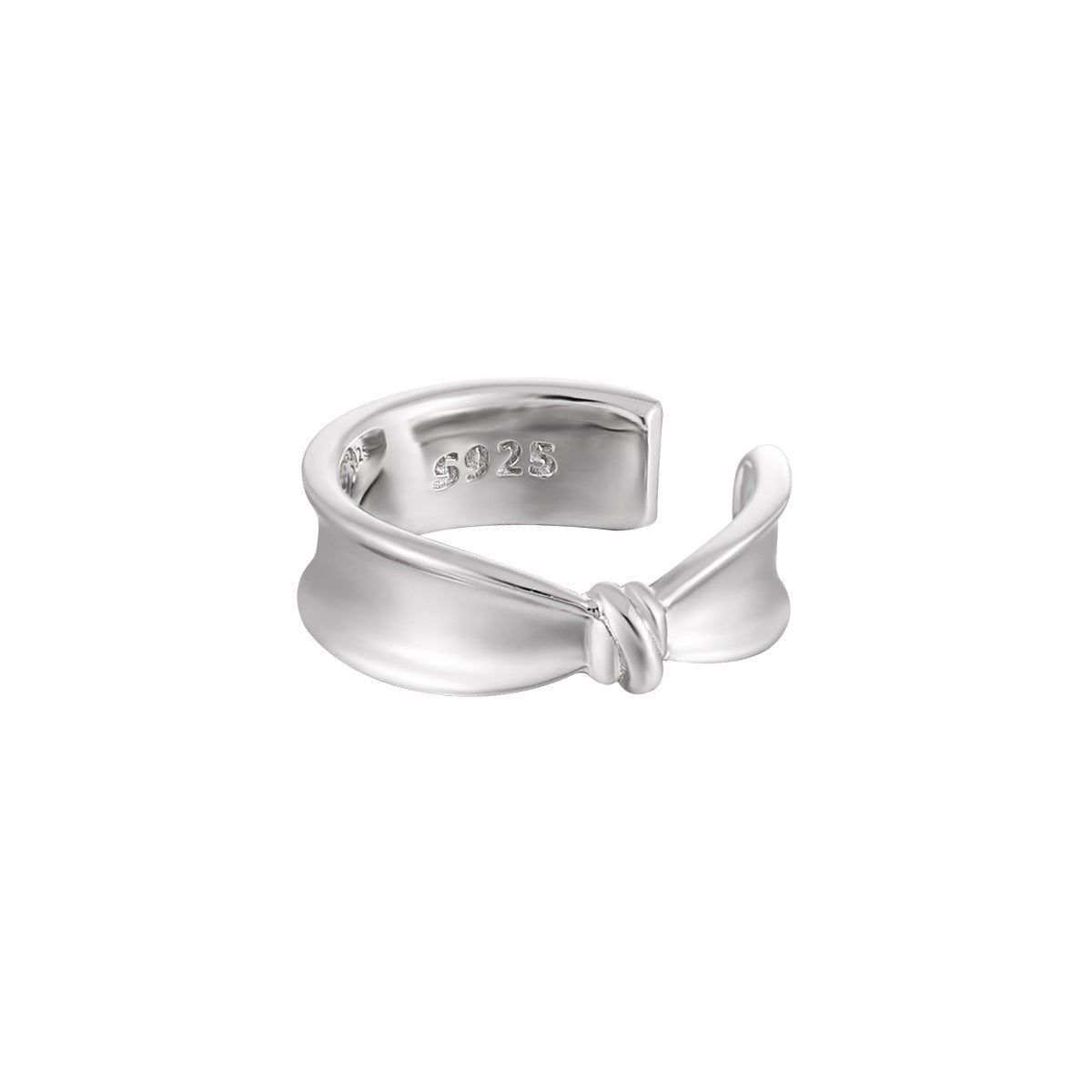 Girl Fashion Knot 925 Sterling Silver Non-Pierced Earring(Single) - KIAHMILLA