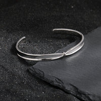 Girl Fashion Knot 925 Sterling Silver Open Bangle - KIAHMILLA