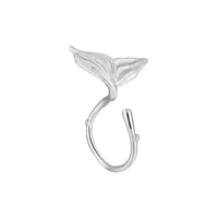 Girl Gift Mermaid Tail 925 Sterling Silver Adjustable Ring - KIAHMILLA
