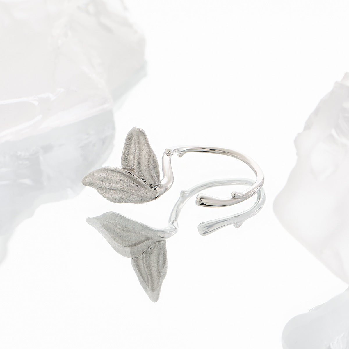 Girl Gift Mermaid Tail 925 Sterling Silver Adjustable Ring - KIAHMILLA