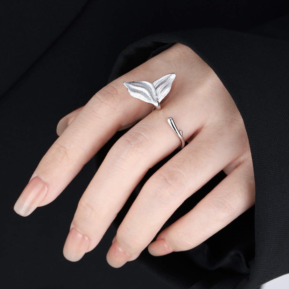 Girl Gift Mermaid Tail 925 Sterling Silver Adjustable Ring - KIAHMILLA