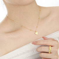 Girl Gift Simple Smoot Heart 925 Sterling Silver Necklace - KIAHMILLA