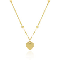 Girl Gift Simple Smoot Heart 925 Sterling Silver Necklace - KIAHMILLA