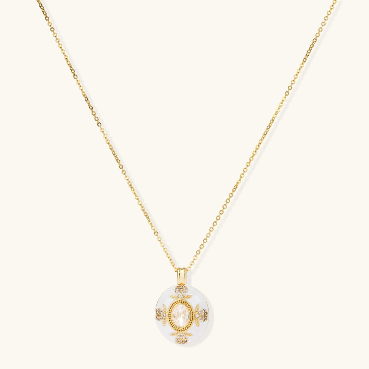 Golden Medallion Necklace - KIAHMILLA