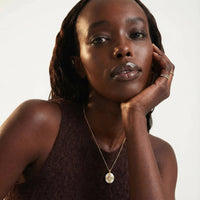 Golden Medallion Necklace - KIAHMILLA