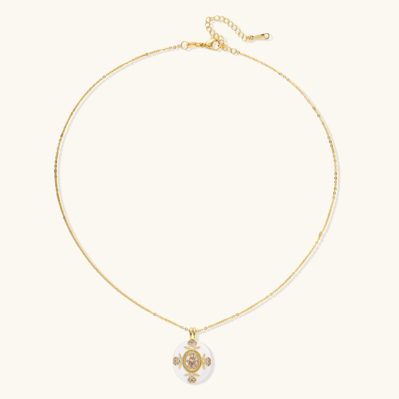 Golden Medallion Necklace - KIAHMILLA