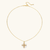 Golden Medallion Necklace - KIAHMILLA