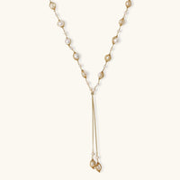 Golden Pearl Lariat by KIAHMILLA - KIAHMILLA