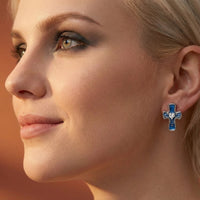 Gothic Cross Heart Earrings - KIAHMILLA