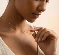 Heart-shaped interlocking custom name necklace - KIAHMILLA