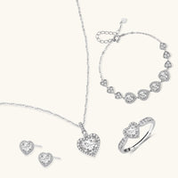 Heart Symphony Moissanite Set by KIAHMILLA - KIAHMILLA