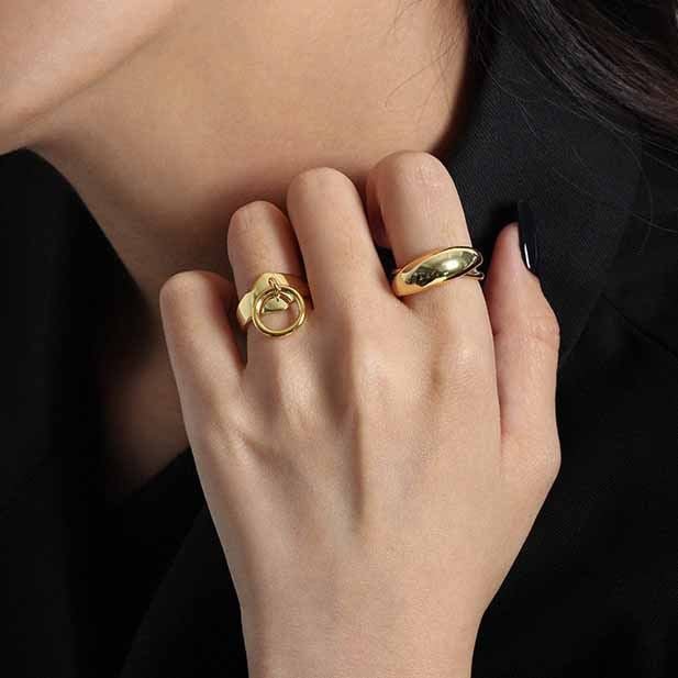 Holiday Circle Rings 925 Sterling Silver Adjustable Ring - KIAHMILLA
