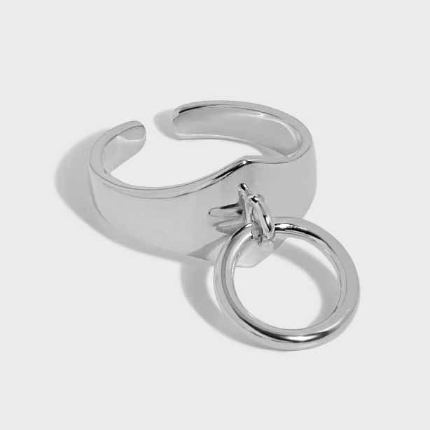 Holiday Circle Rings 925 Sterling Silver Adjustable Ring - KIAHMILLA
