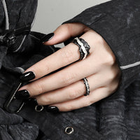Holiday Irregular River 925 Sterling Silver Adjustable Ring - KIAHMILLA