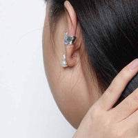 Holiday Irregular River 925 Sterling Silver Non-Pierced Earring(Single) - KIAHMILLA