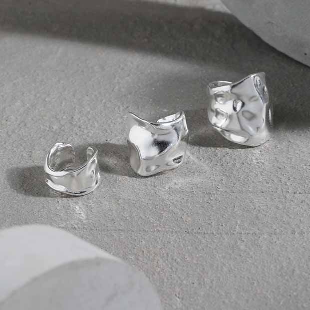 Holiday Irregular River 925 Sterling Silver Non-Pierced Earring(Single) - KIAHMILLA