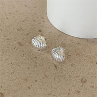 Holiday Ocean Shell Conch 925 Sterling Silver Stud Earrings - KIAHMILLA