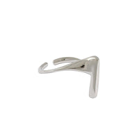 Holiday One Strip Simple 925 Sterling Silver Adjustable Ring - KIAHMILLA