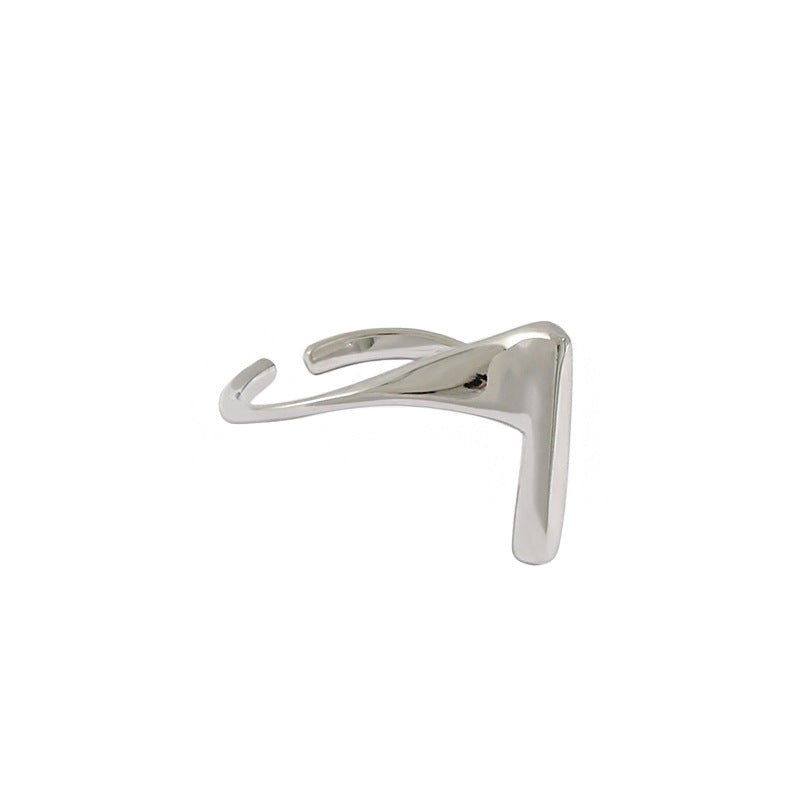 Holiday One Strip Simple 925 Sterling Silver Adjustable Ring - KIAHMILLA