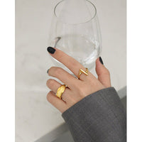 Holiday One Strip Simple 925 Sterling Silver Adjustable Ring - KIAHMILLA