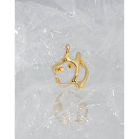 Hollow Irregular Geometry 925 Sterling Silver Adjustable Ring - KIAHMILLA