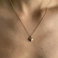 Honey Moon Double Heart Love 925 Sterling Silver Necklace - KIAHMILLA