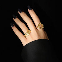 Irregular Cross Fashion 925 Sterling Silver Adjustable Ring - KIAHMILLA