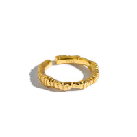 Irregular Face 925 Sterling Silver Adjustable Ring - KIAHMILLA