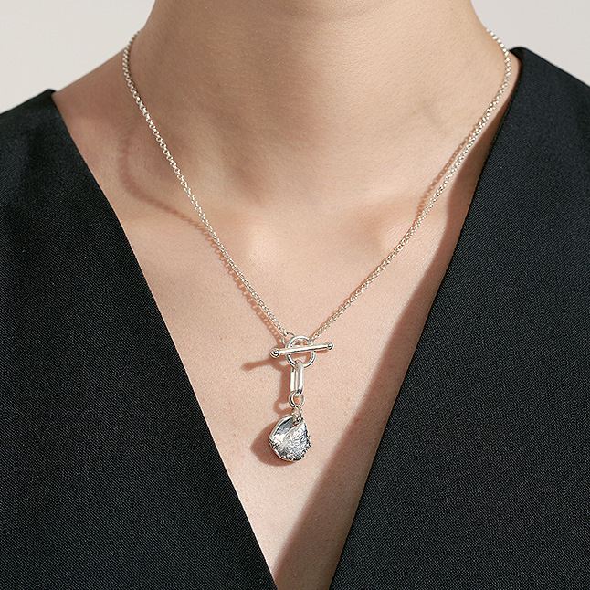 Irregular Moment 925 Sterling Silver Necklace - KIAHMILLA
