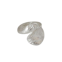 Irregular Waterdrop 925 Sterling Silver Adjustable Ring - KIAHMILLA