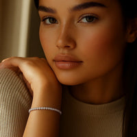 Lab Grown Round Diamond Tennis Bracelet in 14k White Gold (2 cctw F/G VS2/SI1) - KIAHMILLA