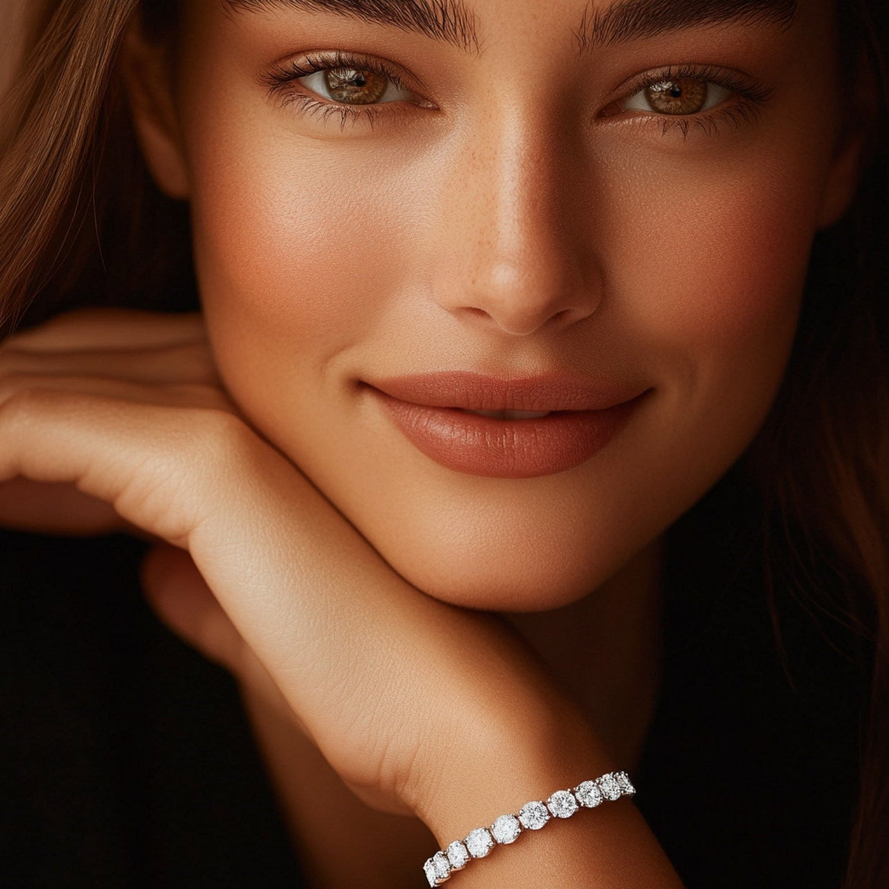Lab Grown Round Diamond Tennis Bracelet in 14k White Gold (8 cctw F/G VS2/SI1) - KIAHMILLA