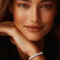 Lab Grown Round Diamond Tennis Bracelet in 14k White Gold (8 cctw F/G VS2/SI1) - KIAHMILLA