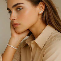 Lab Grown Round Diamond Tennis Bracelet in 14k Yellow Gold (7 cctw F/G VS2/SI1) - KIAHMILLA