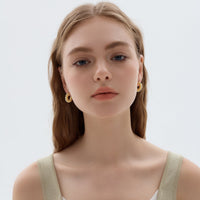 Large Chunky Electroforming Hollow Light Exaggerated Jewelry Bold Look Extra Large Statement Hoop Earrings - KIAHMILLA