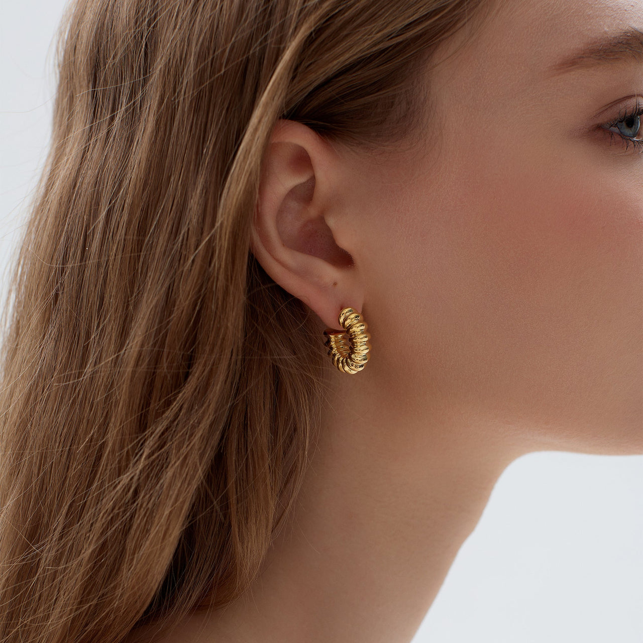 Large Chunky Electroforming Hollow Light Exaggerated Jewelry Bold Look Extra Large Statement Hoop Earrings - KIAHMILLA