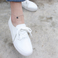 Love Always Being At Last 925 Sterling Silver Bead White CZ Foot Anklet - KIAHMILLA