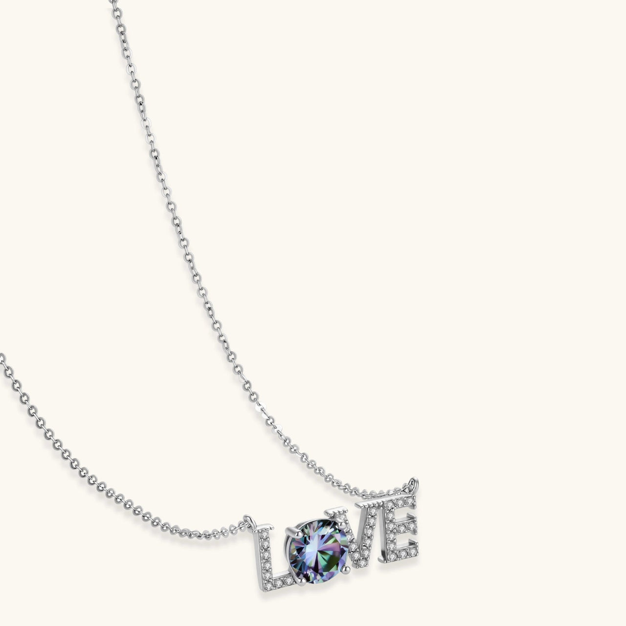 LOVE Moissanite Necklace - KIAHMILLA