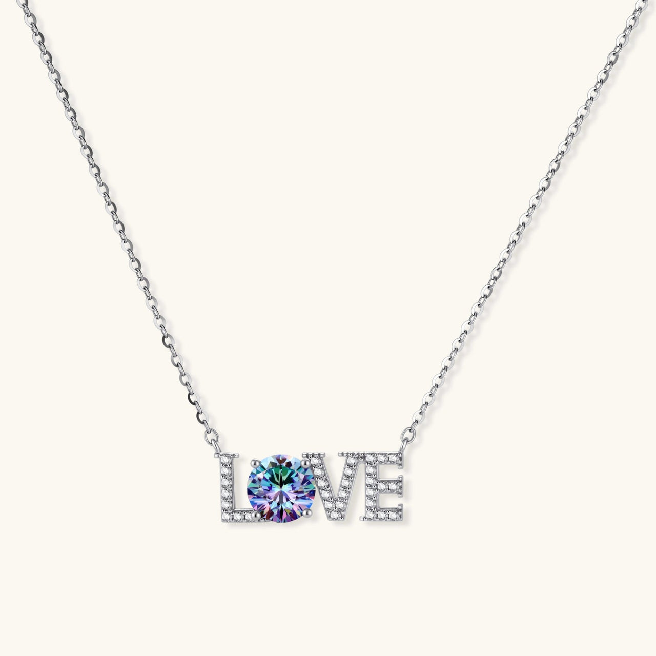 LOVE Moissanite Necklace - KIAHMILLA